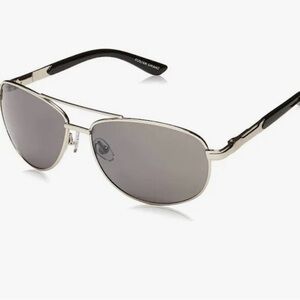 Forest Grant Sunday Drive Silver and Black Sunglasses